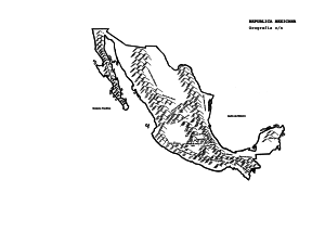 Mapa Rep Mex Orografia Con Nombres